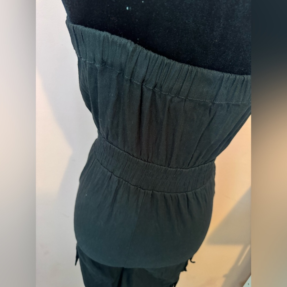 Bebe Black Strapless jumpsuit - Picture 5 of 9